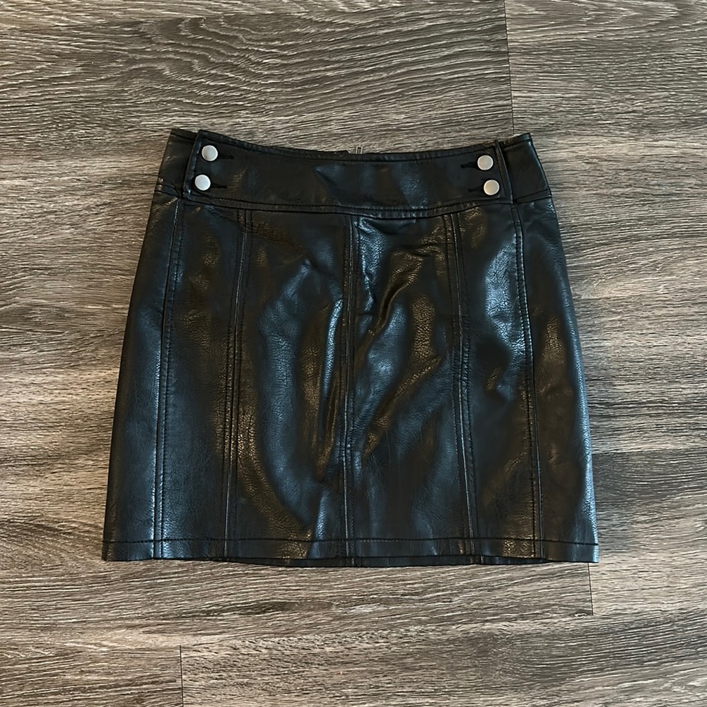 Women’s Free People Leather Skirt
